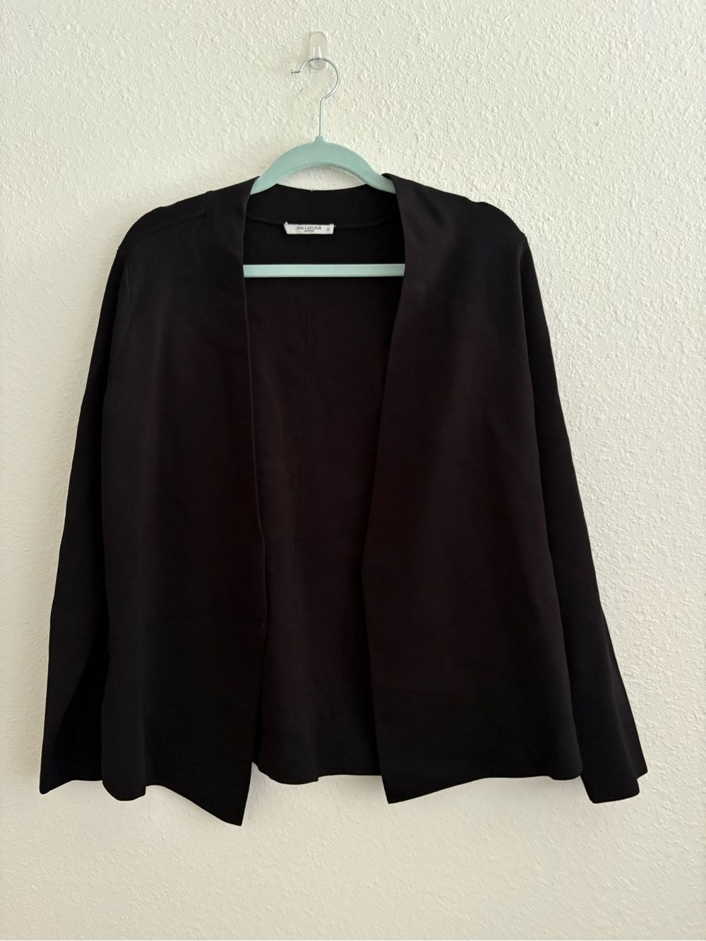 M.M. LaFleur The Woolf Jardigan knit cardigan blazer in Black +1 (14W/16W)